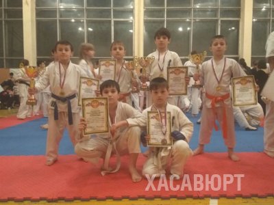 Юные каратисты Хасавюрта стали победителями чемпионата и первенства Ставропольского края