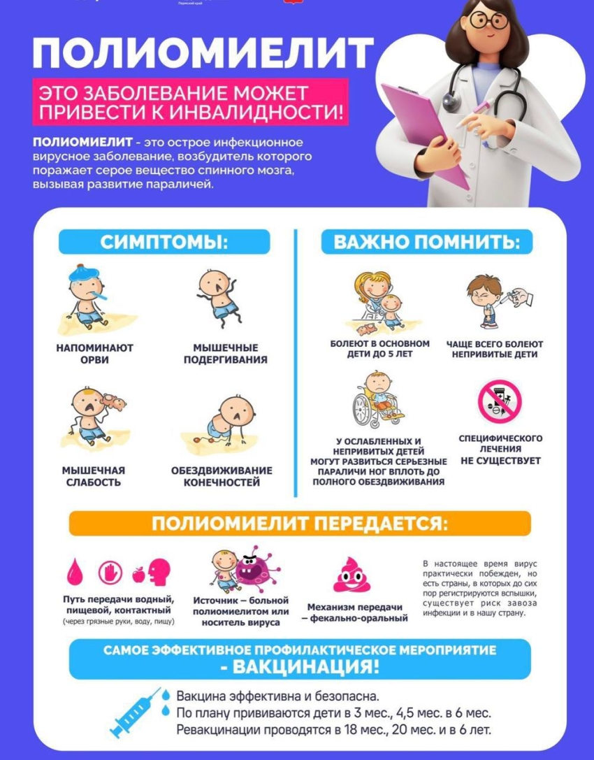 Почему важна вакцинация от полиомиелита?