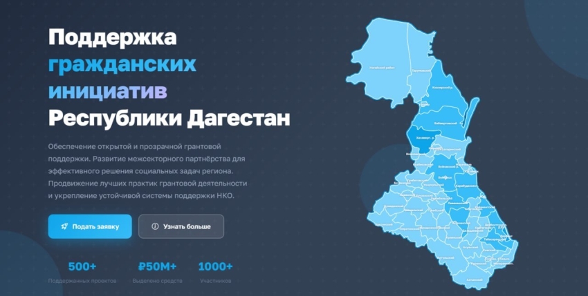 Объявление о первом конкурсе грантов Главы Республики Дагестан на поддержку гражданских инициатив НКО в 2026 году