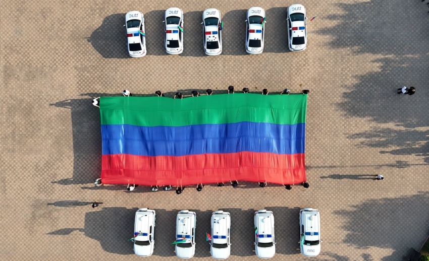 В Хасавюрте состоялась акция «Служим под флагом Дагестана»